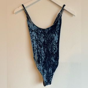 STUNNING velvet blue swimsuit